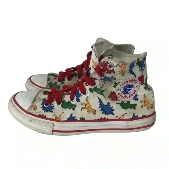 DINOVERSE CUSTOM CHUCK TAYLOR ALL STAR CONVERSE JURASSIC PARK LAND BEFORE TIME - Picture 6 of 10